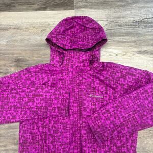 Columbia Interchange  Plum Purple‎ Womens M 2-in-1 Abstract AOP Patterned Jacket